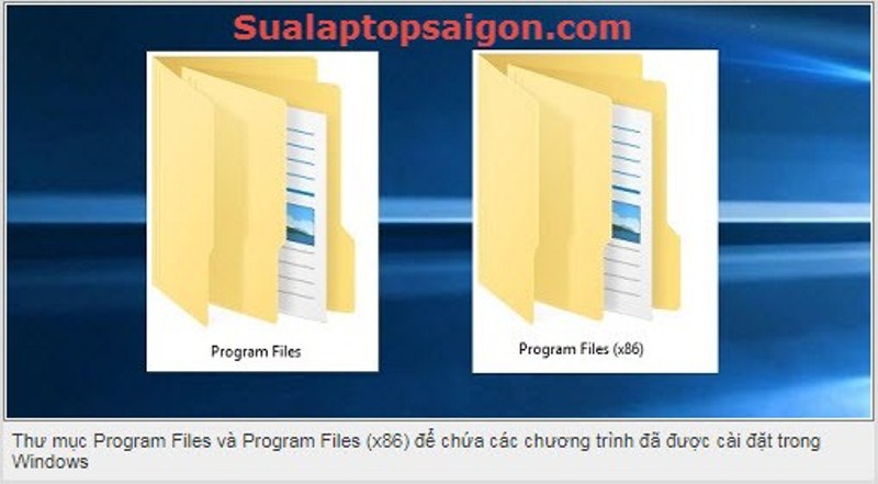 Program Files and Program Files (x86)