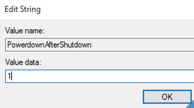 chỉnh regedit may tinh khong shutdown được