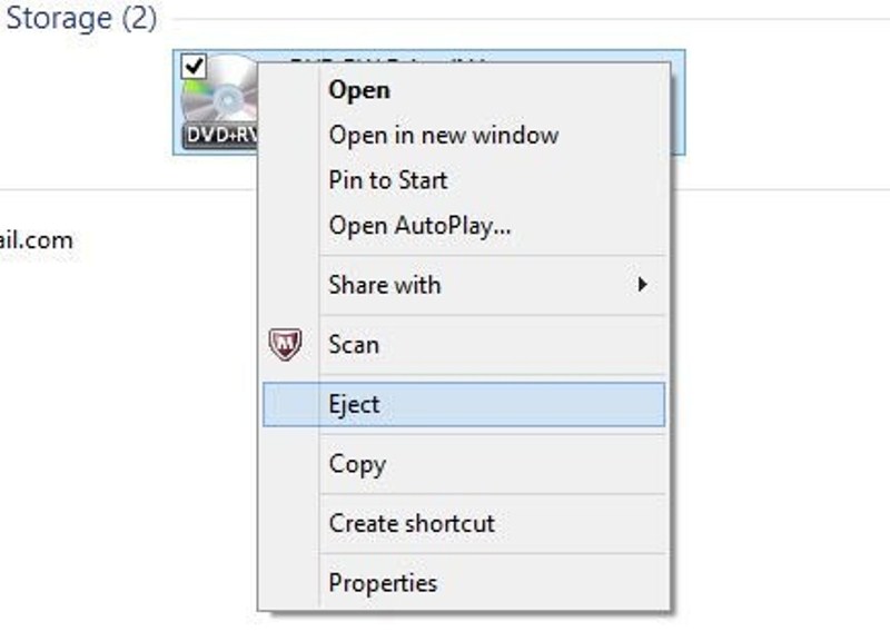 eject dvd