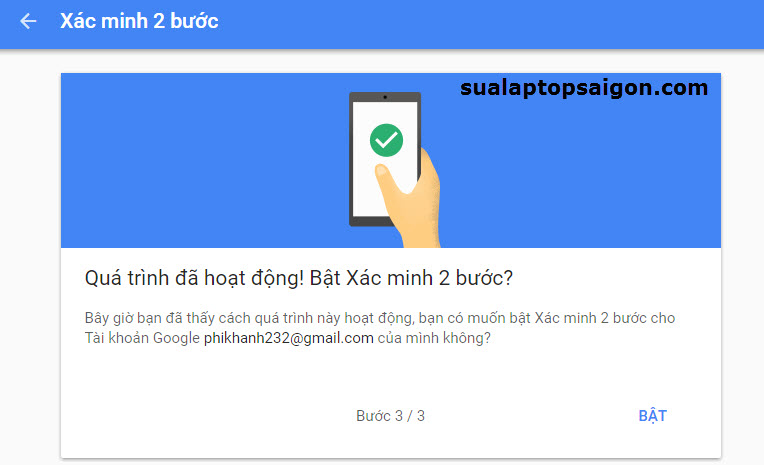 gmail xac minh