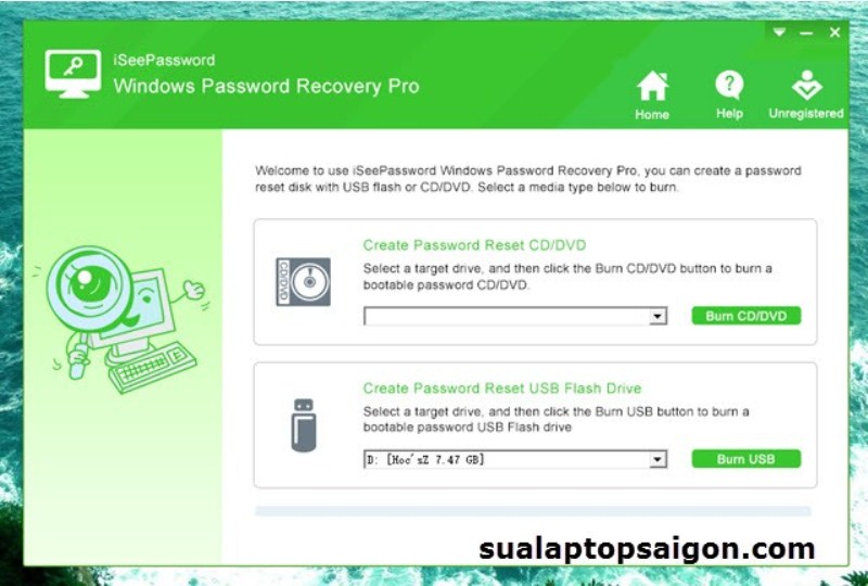 reset password may tinh