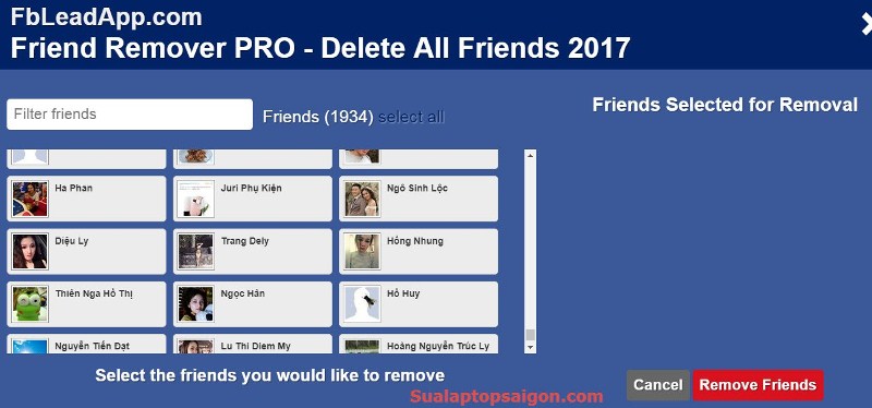 xoa ban be facebook