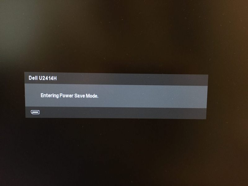 Máy tính bị entering power save mode
