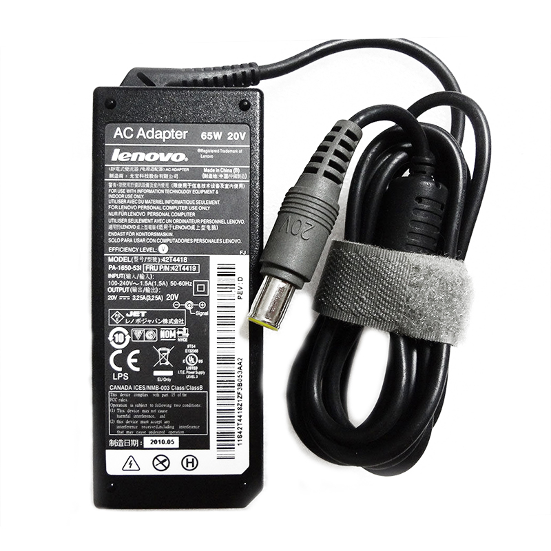   SẠC LAPTOP LENOVO 65W ĐẦU KIM TRÒN 20V – 3.25A
